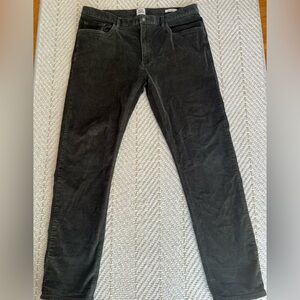 Flint and Tinder / Huckberry Slim Corduroy Pants, Dusty Moss 36x32